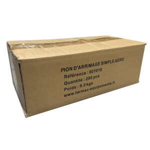 Carton de 200 pions d'arrimage simple aéro avec anneau pour rail d'arrimage aéronautique