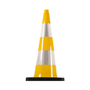 Cône de balisage jaune 75 cm 4,2 kg CL2