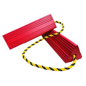 Paire de cales avion en caoutchouc rouge 45 cm 13,0 kg