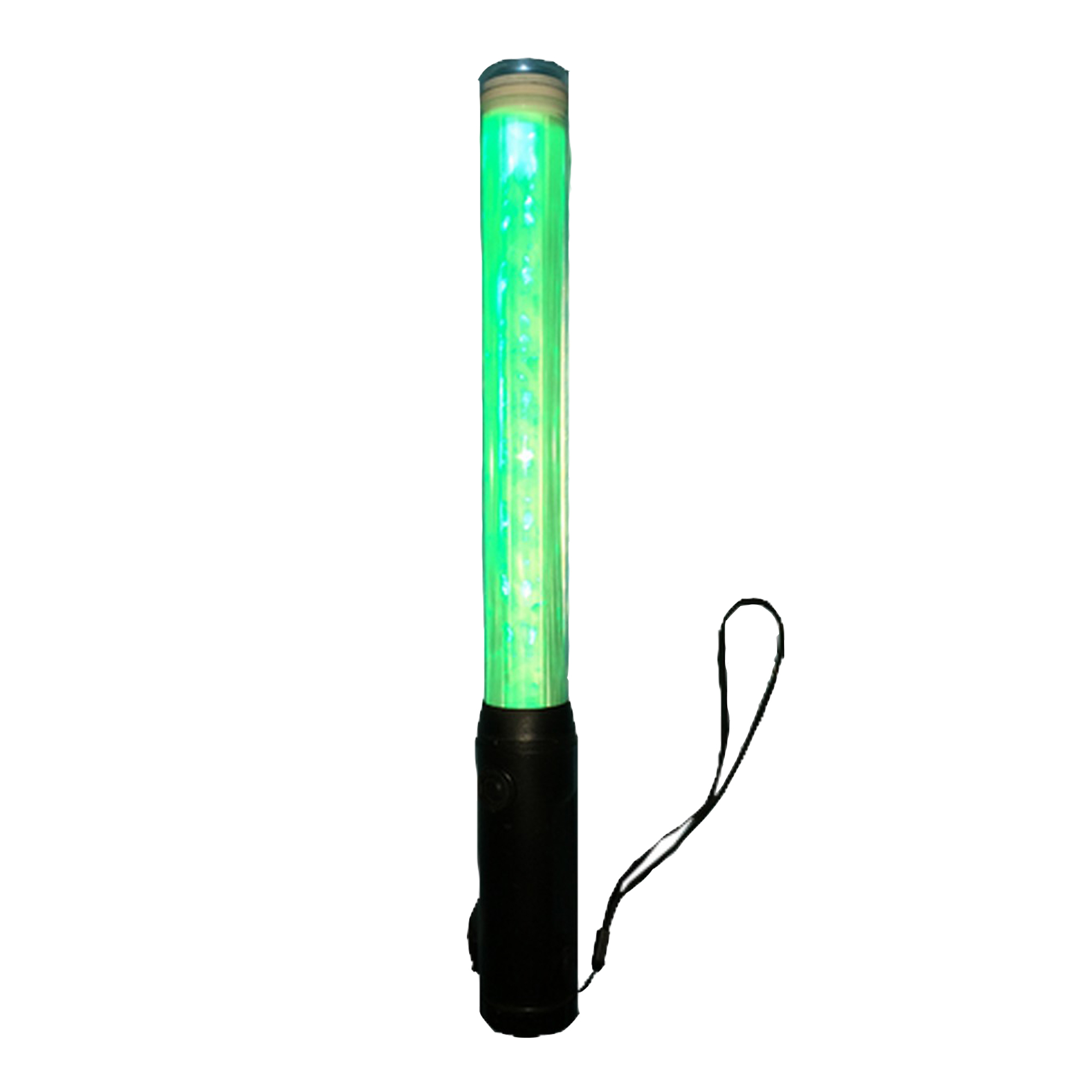 Bâton lumineux Trafic Guide Rechargeable rouge/vert 37 cm – Image 3