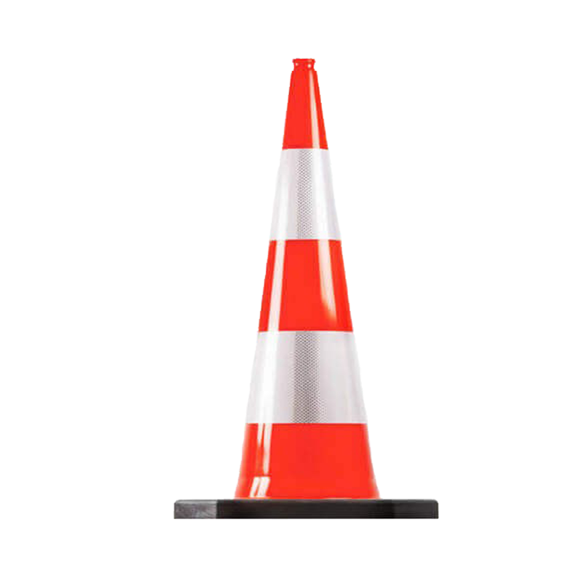 Cône de balisage orange base noire 75 cm 7,5 kg CL2