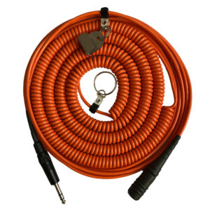 Rallonge extensible 15 mètres avec crochets pour casque IPF départ avion - push / back - maintenance (jack mâle-femelle)